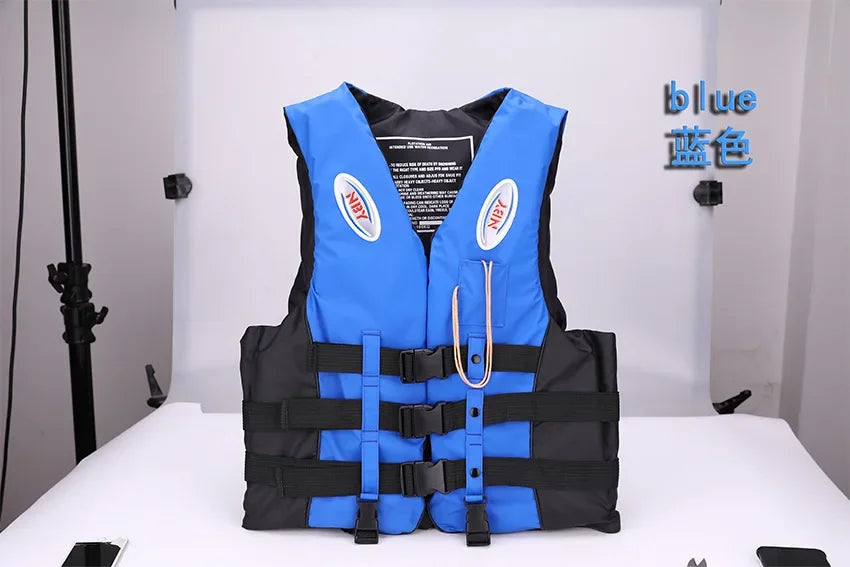Life Jacket Ski Motorboats Wakeboard Raft Rescue Boat Vest Swimming Fishing Drift Clothing for Adult Children