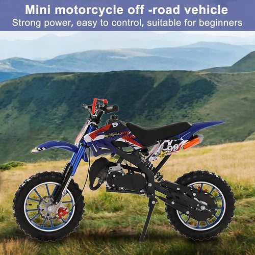 50cc Dirt Bike for Adults & Kids, Mini Bike Gas Powered Off Road Trail Bike with Speeds up to 40 MPH for Uphill and, Customized