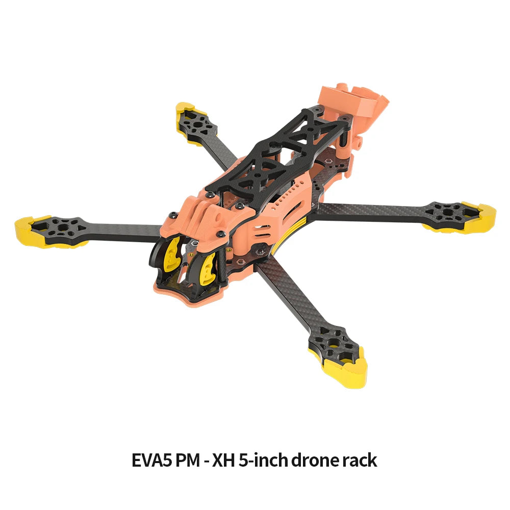 EVA5 PM DIY FPV Freestyle drone Frame 5-Inch Carbon Brazing & Aluminum Alloy DC/XH Drone Frame Compatible With DJI O3 O4