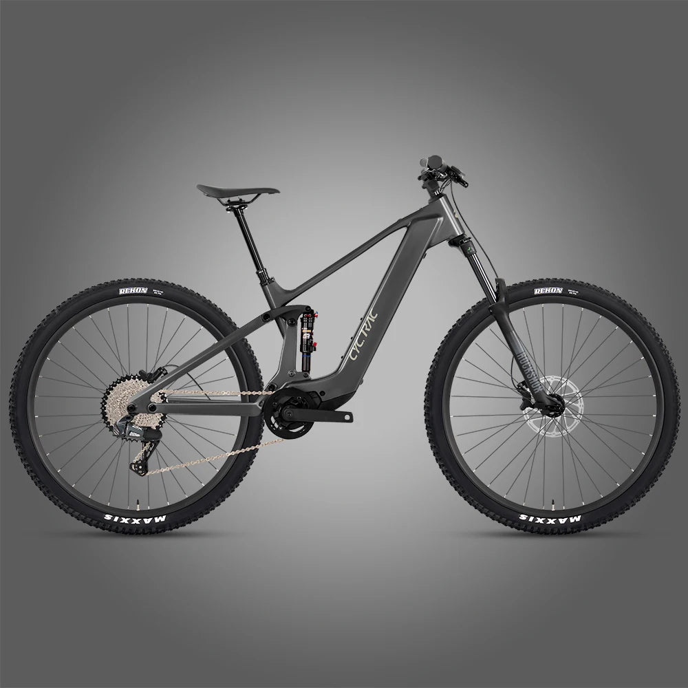 Carbon Fiber Electric Mountain Bike 29 27.5 Inch Full Suspension E Bike 12 Speed Hydraulic Disc Brake