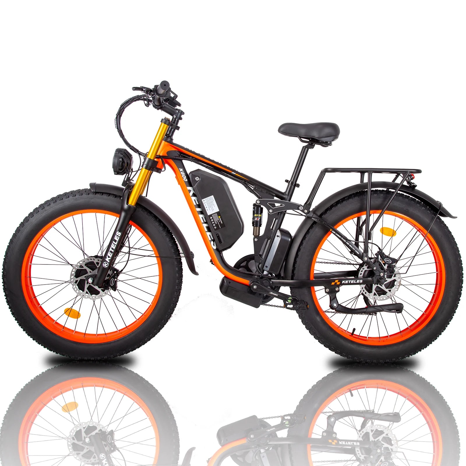 Dual Motor 48V 23AH Long Range Electric Hybrid Dirt Bike for Adults Fast Electric Bicycle with Fat Tire Hydraulic Disc Brake