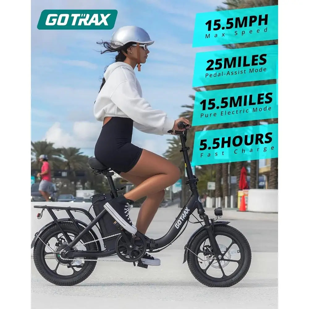 16 Electric Bike - 28 Mile Range, 15.5Mph, 500W Peak Power, Removable Battery, Suspension, Adjustable Size for Adults & Teens