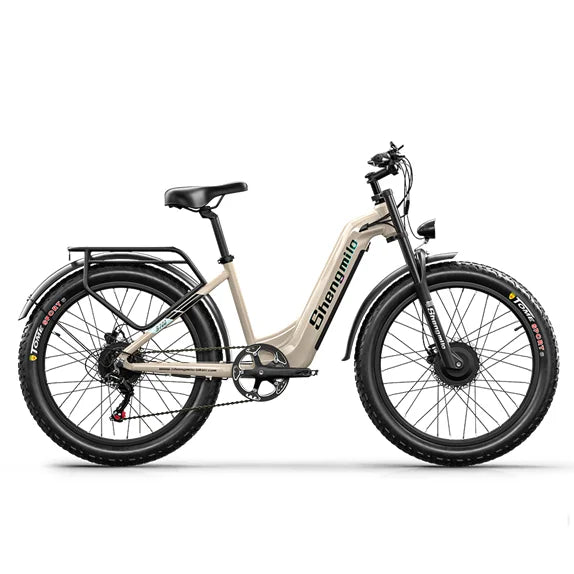 Suspension 48v2000W 17.5AH 26 Inch Mountain Adult Bicycle Lithium Battery 7 Speed Electric Bike SHENGMILO