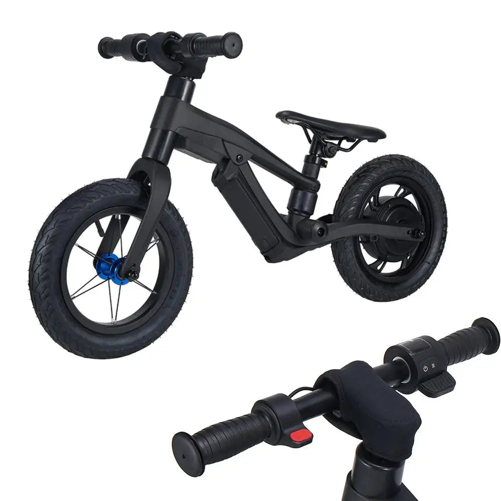 JIT 12-Inch Electric Dirt Bike Single Speed Kids Balance Bicycle Toy Powered By Lithium Battery For Children Riding