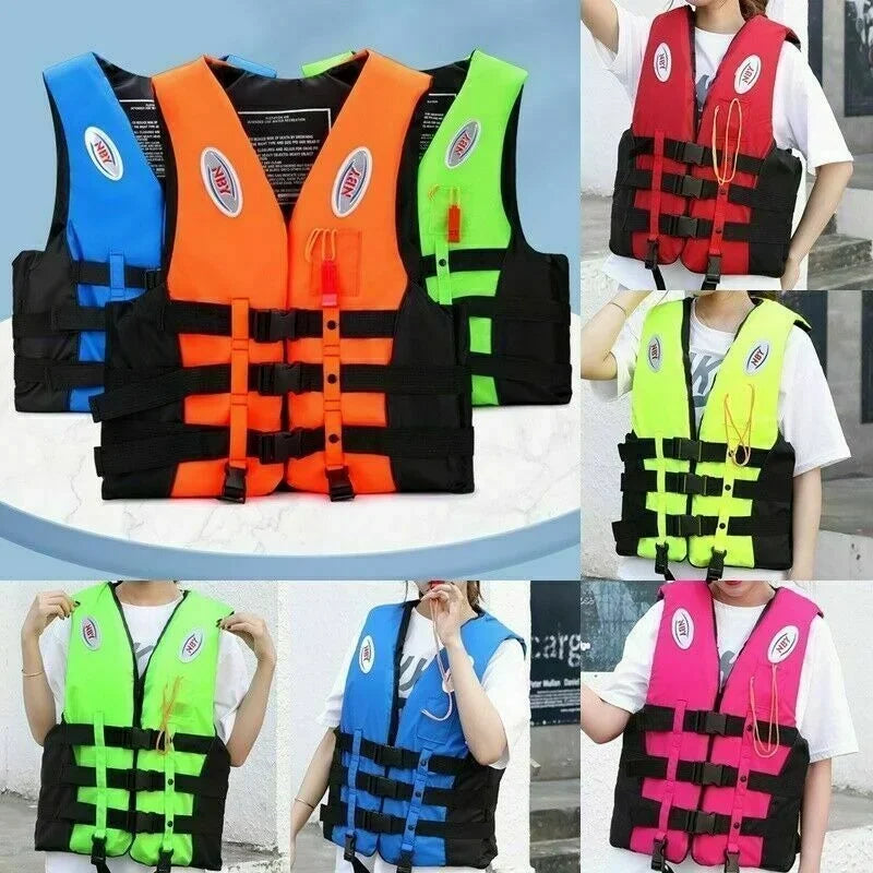 Neoprene Life Jacket Adult Kid Life Vest Water Sport Fish Water Sport Safety Lifes Vest Kayaking Boat Outdoor Swim Safety Clothe
