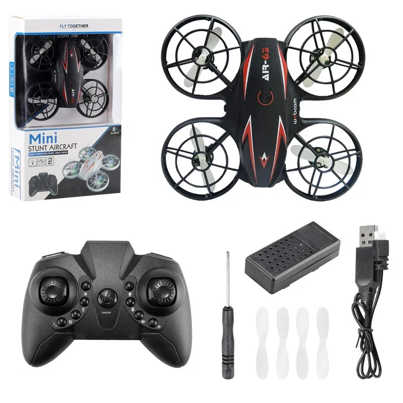 Mini RC Drone Airplane Helicopter UFO Infraed Remote Control Light Aircraft Electronic Model Quadcopter Drone Kids Toys Gift