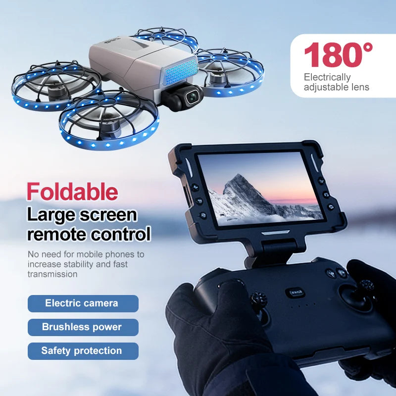 G63 Drone 4K Professional HD Cameras With Screen Remote Control GPS Aerial Photography Aircraft FPV Quadcopter RC helicoter Toys