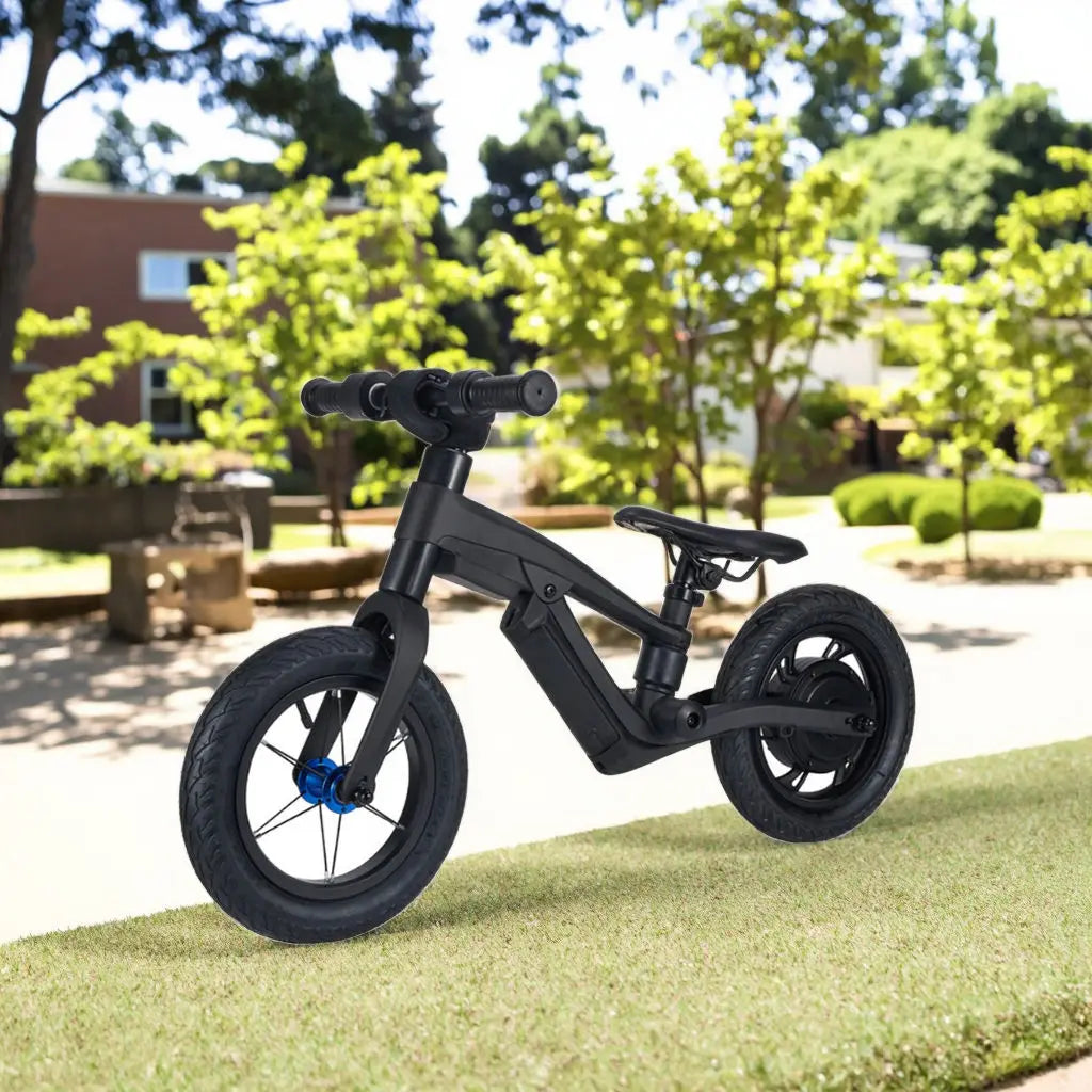 JIT 12-Inch Electric Dirt Bike Single Speed Kids Balance Bicycle Toy Powered By Lithium Battery For Children Riding