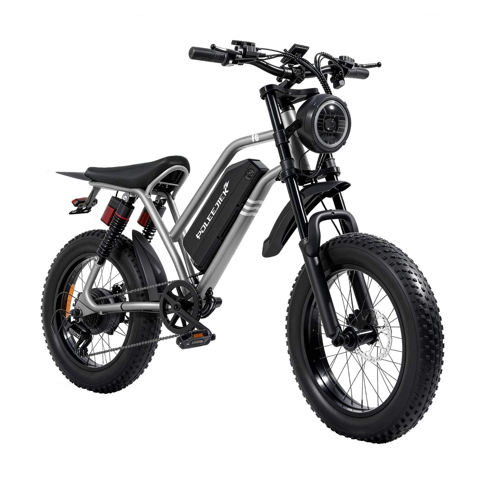 Peak-1500W-Electric-Bike for Adults-Teens 48V 20Ah Battery E-bike, 20" Fat Tire Dirt Bike Max Speed 25MPH, NFC Lock, 7-Speed