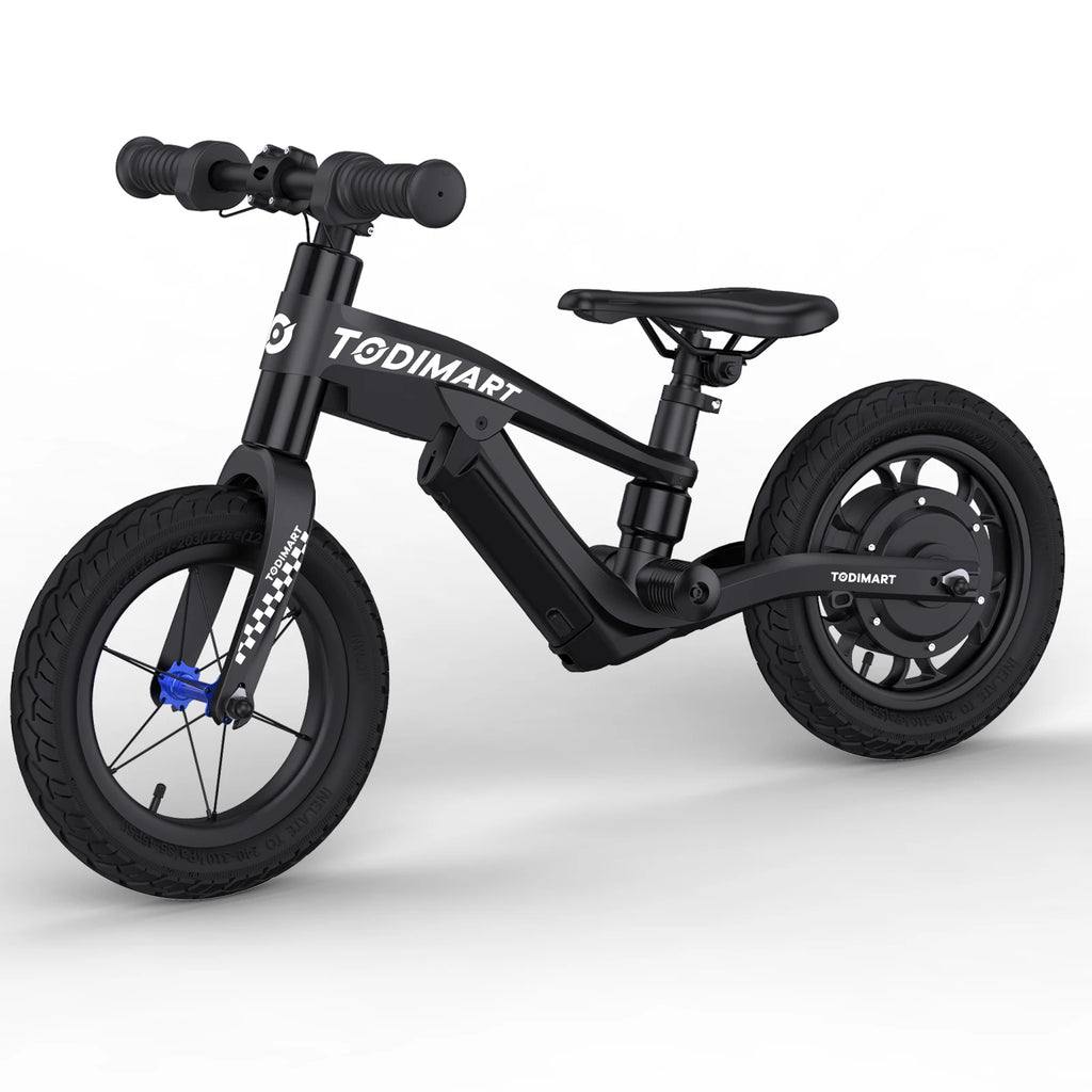 JIT 12-Inch Electric Dirt Bike Single Speed Kids Balance Bicycle Toy Powered By Lithium Battery For Children Riding
