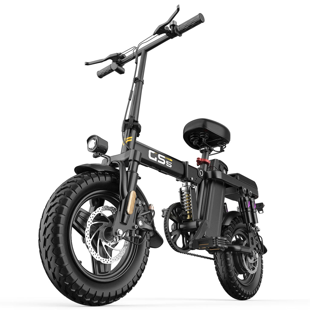 14-inch electric bike easy to fold adult commuter electric bike, 500W motor, removable battery, 20-mile maximum range