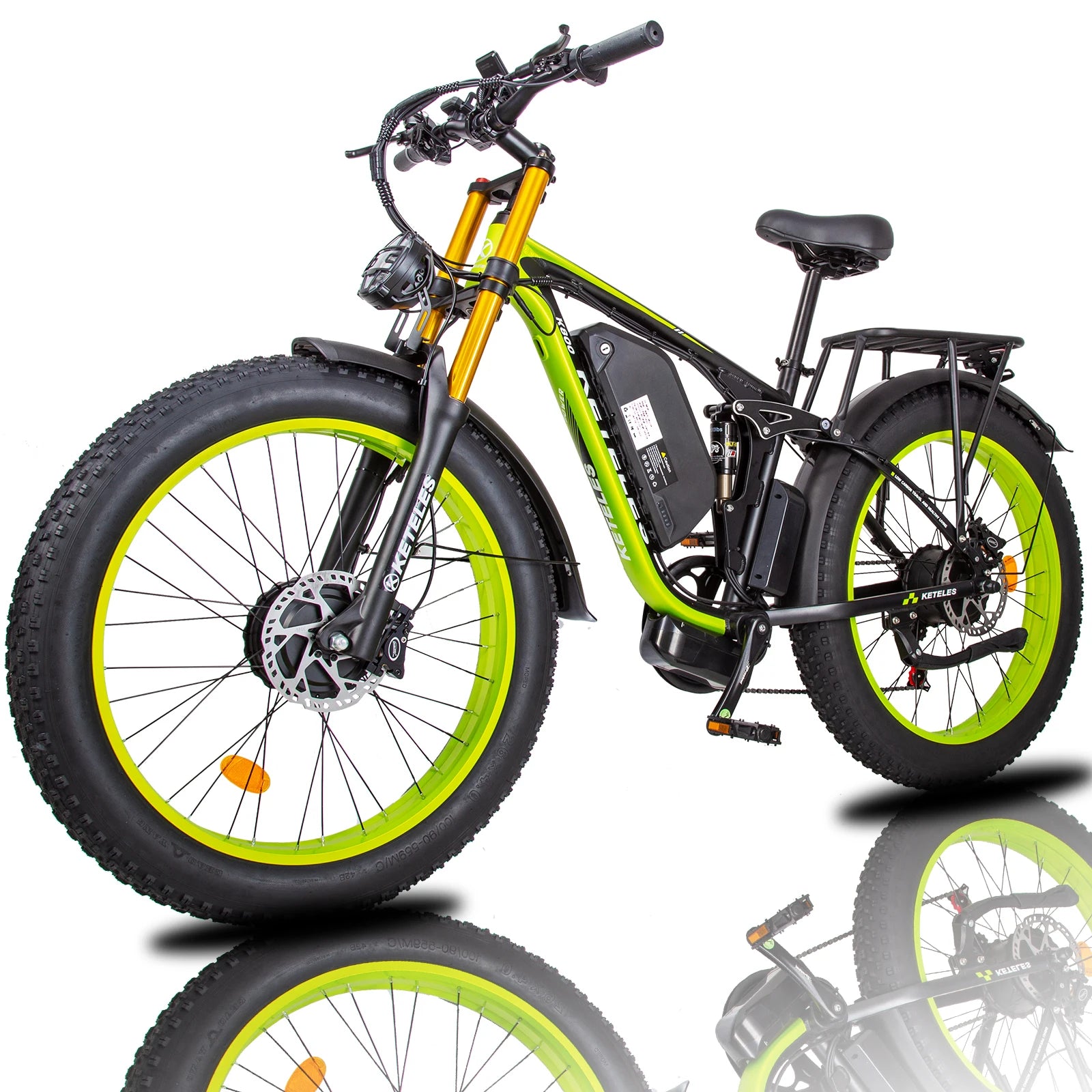 Dual Motor 48V 23AH Long Range Electric Hybrid Dirt Bike for Adults Fast Electric Bicycle with Fat Tire Hydraulic Disc Brake